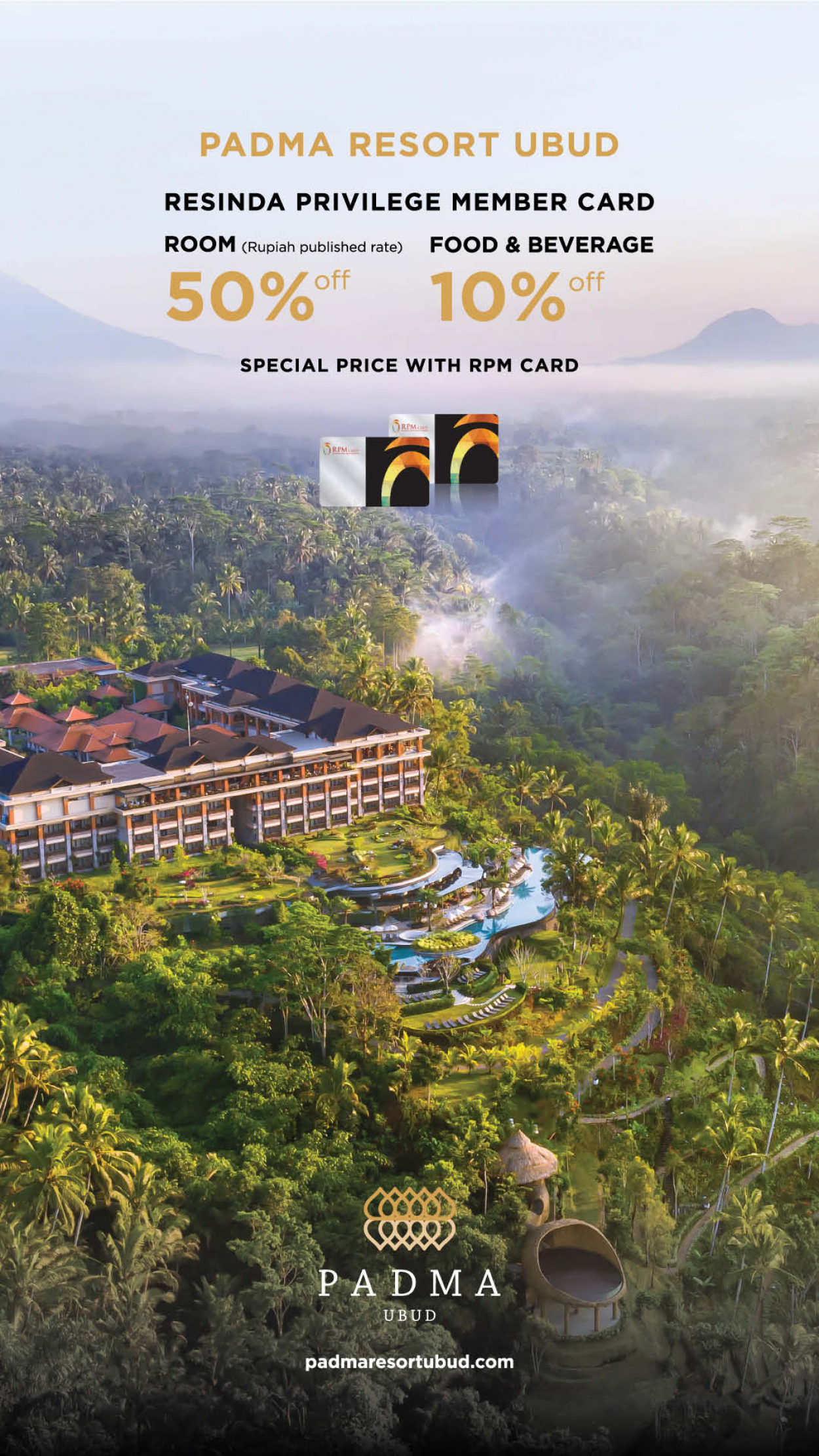 Padma Resort Ubud - Januari Juni 2022 - RPM Card